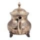 Brass Tea Pot Silver Polish Rare And Unique Floral Design
