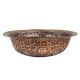 Copper Bowl Engraved Floral Design Islamic Style