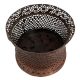 Hand Carved Copper Jali Work Tea light Holder For Religious Purpose