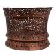 Hand Carved Copper Jali Work Tea light Holder For Religious Purpose