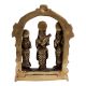 Engraved Brass Ram Darbar Hindu Worship Statue