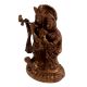 Brass Radhakrishna Statue With Fine Detailing And Peacock