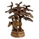 Brass Krishna Statue Cow Under Kadamba Tree