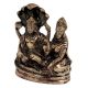 Brass Lord Vishnu With Goddess Laxmi resting On Sheshnag Showpiece