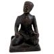Brass English Gentlemen Sitting Statue Holding Twisted rods