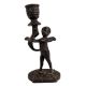 Brass Cherub Holding Candlestick Christmas Decoration