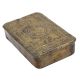 Brass Rectangular Embossed Cigar Box English Art