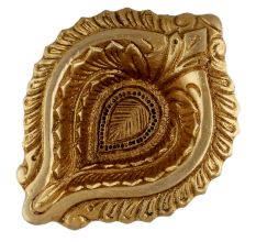 Brass Bud Shaped Oil Lamp For Mandir