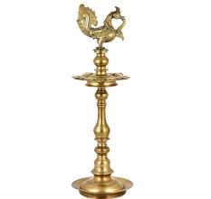 Brass Peacock Oil lamp Diya Hindu Pooja Spiritual