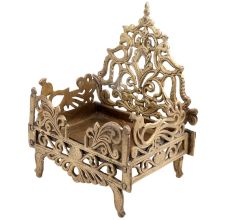 Brass Krishna Bed Singhasan From Banaras