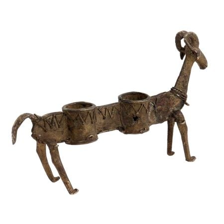 Long Goat Animal Twin Incense Or Candle Holder
