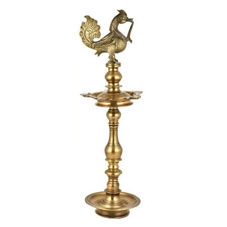 Hindu Peacock Diya Oil Lamp Diwali Decoration