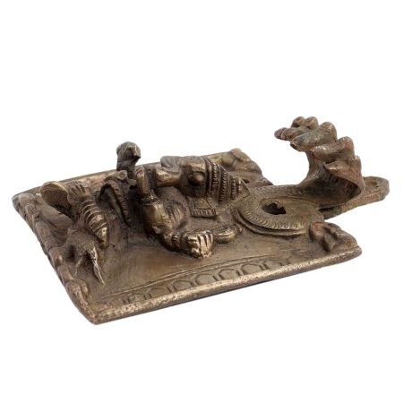 Hand made Brass Wall Hanging Lord Ganesha and Cobra Hood