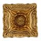 Brass Carved Square Shaped Oil Lamp Festival Decoration Diya