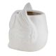 Handmade White Owl Ceramic Pot And Planter