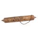 Copper And Brass Carved Cylindrical Scroll Case Message