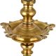 Fancy Tall Peacock 5 Wick Diya Oil Lamp