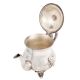 Brass Nickel Plated Kettle Tea Pot With Decorative Legs