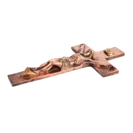 Copper Jesus Crucifixion Statue Religious Gift
