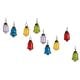 Multic-Color Bell Combo Glass Tiny Christmas Hanging Set of 25