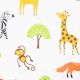 SWHF Chic Home Kids 180 TC Cotton Single Bedsheet with One Pillow Covers (Zoo)
