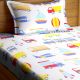 SWHF Chic Home Kids 180 TC Cotton Single Bedsheet with One Pillow Covers (Transport)
