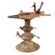 Traditional Peacock Oil lamp Dhokra Metal Tribal Art