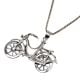 92.5 Sterling Silver Mini Bike Bicycle Cycle Pendant