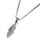 Feather Fashion 92.5 Sterling Silver Pendant Necklace