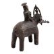 Hand Made Brass Tribal Man  Elephant Figurine