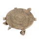 Finely Carved Brass Turtle Table For Decoration