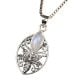 Starry Flower 92.5 Sterling Silver Pendant Jewelry With White Stone