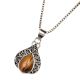 Tiger Eye Border 95.5 Sterling Silver Pendant