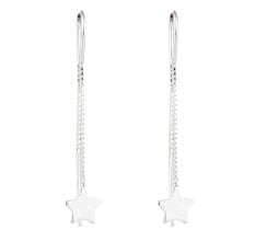 Star Space 92.5 Sterling Silver Dangle Earrings