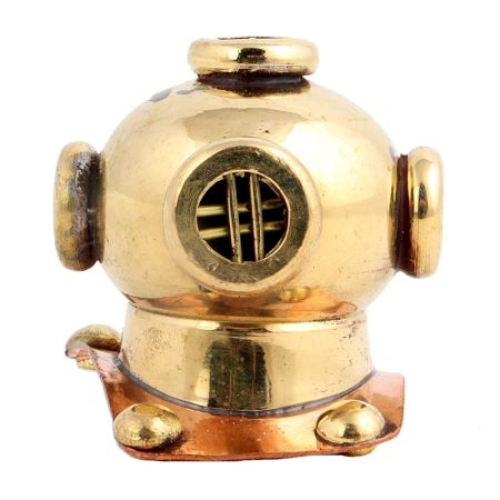 Brass Nautical Diving Helmet With Keychain