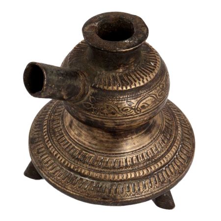 Brass Hand Carved Traditional Hookah Base Three Legs