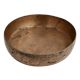 Old Brass Bowl Flat Based For Worship