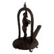 Brass Lord Krishna Statue Standing On Turtle Playing Flute