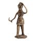 Brass Tribal lady with Grass Cutter In Hand Statue