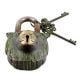 Brass Lion Shape Lock with Keys In Patina Finish