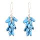 Turquoise Bunch 92.5 Sterling Silver Drop Earrings