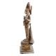 Brass God Karthikeya Statue Beautiful Peacock In Nickel Finish