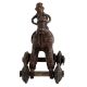 Brass Horse on Wheel Temple Toy Collectable Gift
