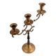 Brass Branch Design Candlestick 3 Candle Holders