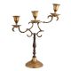 Brass Branch Design Candlestick 3 Candle Holders