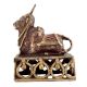 Brass Nandi Bull On Decorative Platform Showpiece