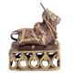 Brass Nandi Bull On Decorative Platform Showpiece