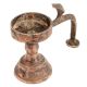 India Brass Oil Lamp With Cobra Head With Long Handle