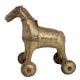 Brass Horse Temple Toy On Wheels