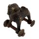 Engraved Brass Horse Figurine Temple Toy